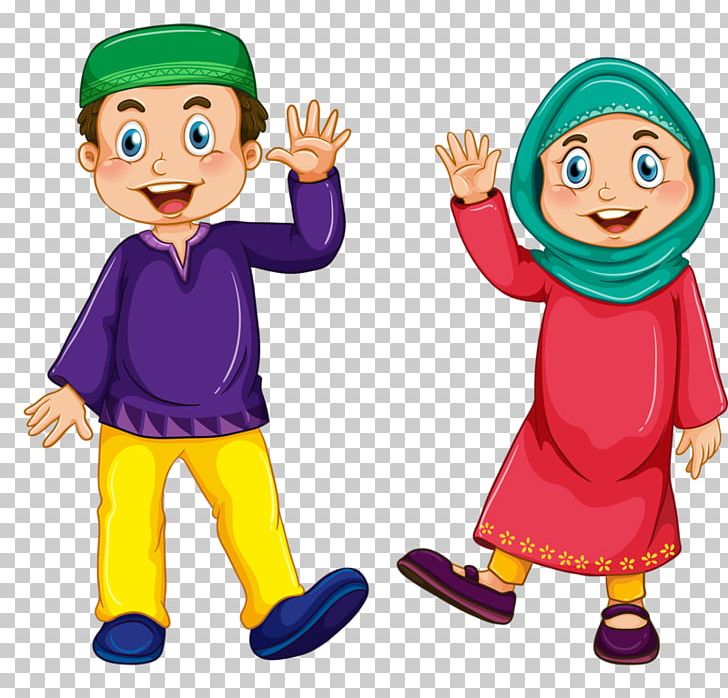 Muslim Islam Child Illustration PNG, Clipart, Boy, Cartoon, Child, Couple, Couples Free PNG Download