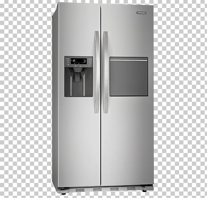 Refrigerator Stainless Steel Electrolux Ice Makers PNG, Clipart, Angle, Autodefrost, Bar B Que, Beko, Cooking Ranges Free PNG Download