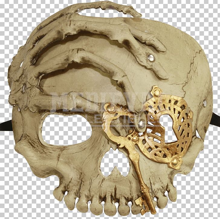 Skull Caribbean Skeleton Mask Gold PNG, Clipart, Bone, Caribbean, Face, Fantasy, Gold Free PNG Download