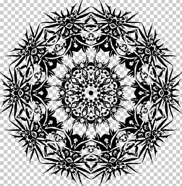 Black And White Floral Design Flower PNG, Clipart, Area, Art, Black And White, Circle, Drawing Free PNG Download