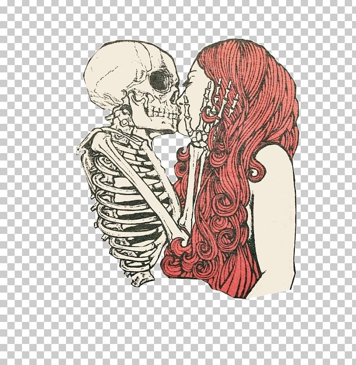 Human Skull Symbolism Death Kiss Drawing Skeleton PNG, Clipart, Arm, Art, Bone, Cartoon, Costume Design Free PNG Download