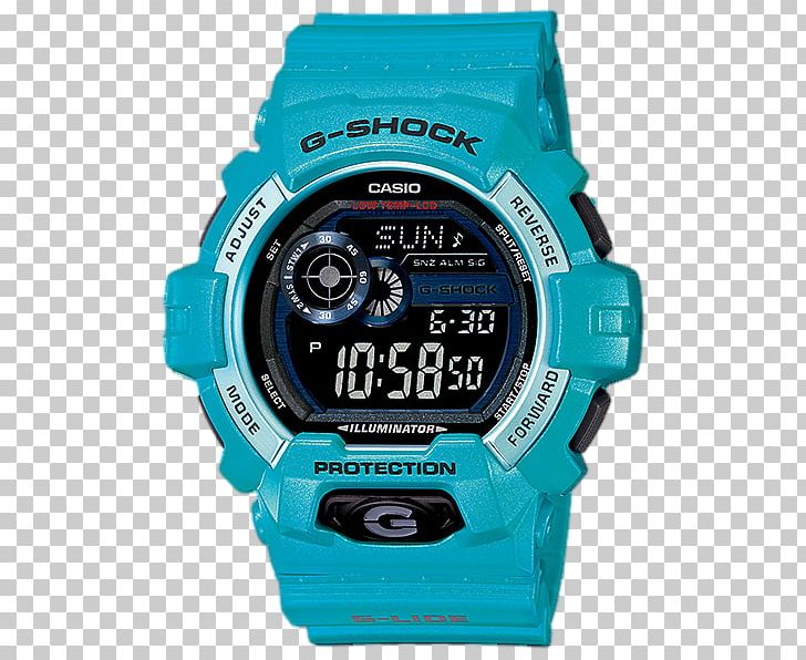 G-Shock Shock-resistant Watch Casio Illuminator PNG, Clipart, Accessories, Aqua, Blue, Brand, Casio Free PNG Download