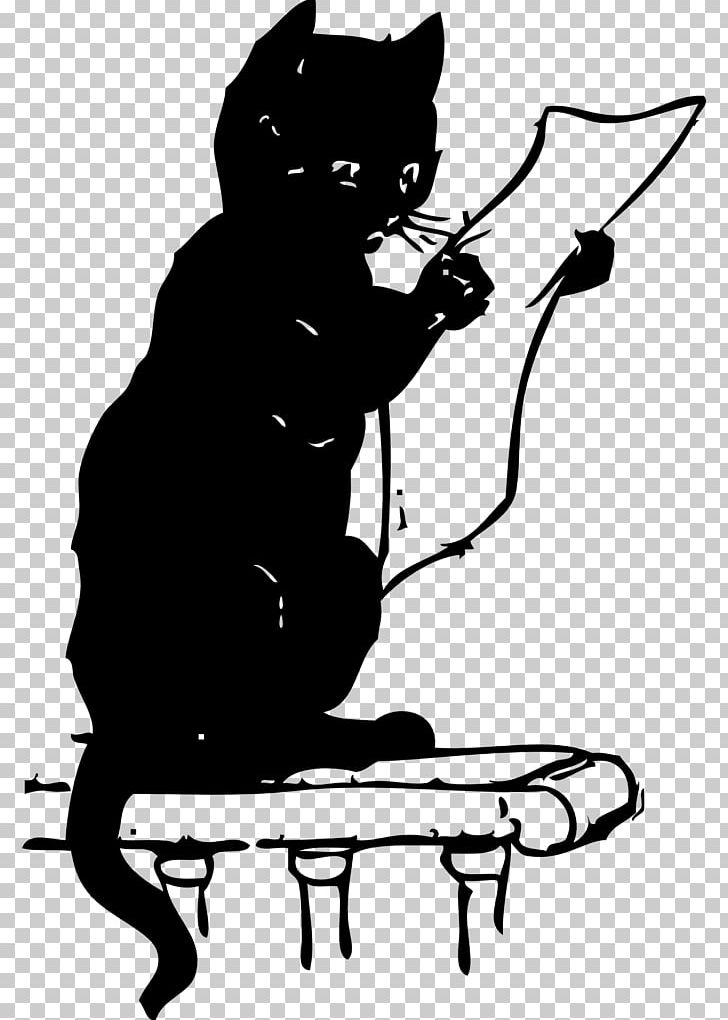Cat Kitten PNG, Clipart, Animals, Art, Artwork, Black, Black And White Free PNG Download