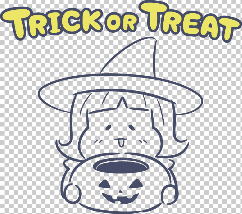 TRICK OR TREAT Happy Halloween PNG, Clipart, Behavior, Geometry, Happiness, Happy Halloween, Hat Free PNG Download