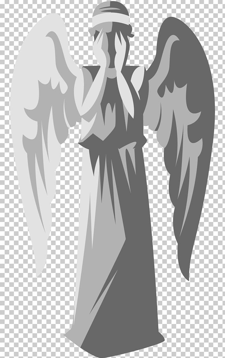 Cartoon Silhouette Outerwear Legendary Creature PNG, Clipart, Angel, Angel M, Animals, Be Brave, Black And White Free PNG Download