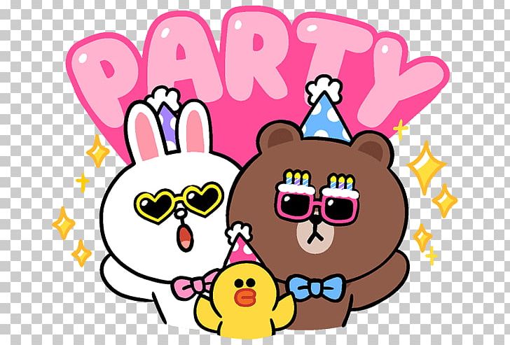 Line Friends Birthday Party PNG, Clipart, Apply, Area, Balloon ...