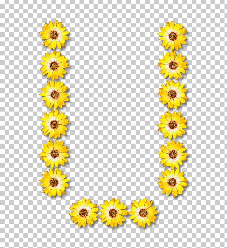 Alphabet Letter Floral Design PNG, Clipart, Alphabet, Clip Art, Common Sunflower, Cut Flowers, Daisy Family Free PNG Download