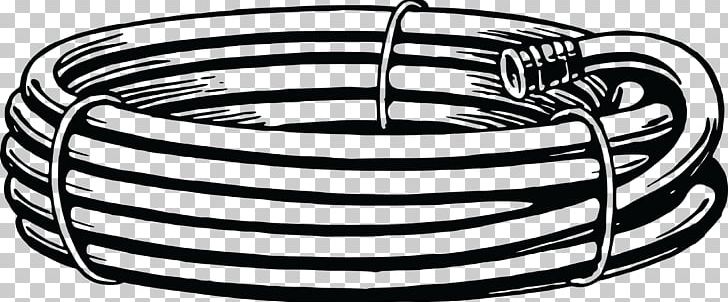 Garden Hoses Fire Hose PNG, Clipart, Auto Part, Black And White, Body Jewelry, Clip Art, Fire Hose Free PNG Download