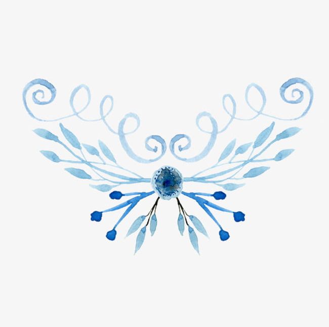 Bright Blue Flowers Watercolor PNG, Clipart, Blue, Blue Flowers, Bright, Creative, Creative Flower Free PNG Download