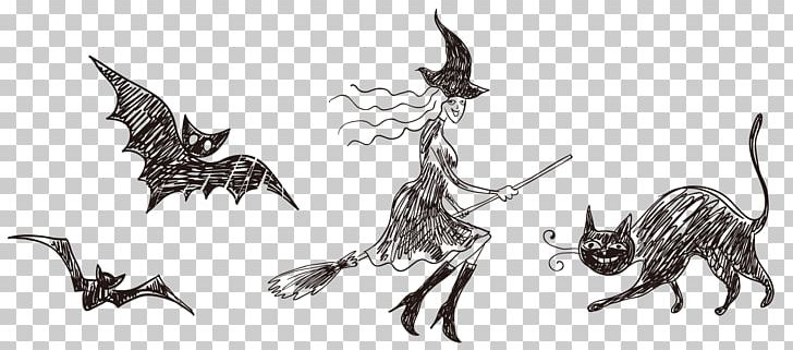 Halloween Witch PNG, Clipart, Animal, Cartoon, Cemetery, Design, Fauna Free PNG Download