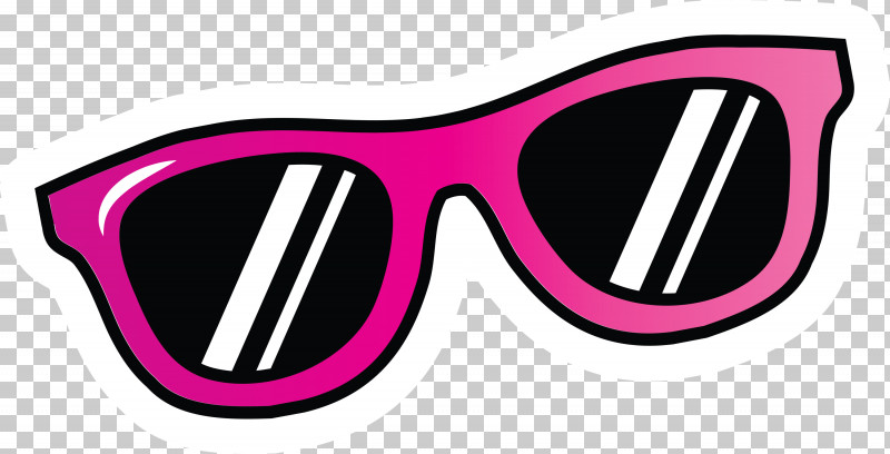 Summer Pop Sticker PNG, Clipart, Glasses, Goggles, Line, Meter, Pink M Free PNG Download