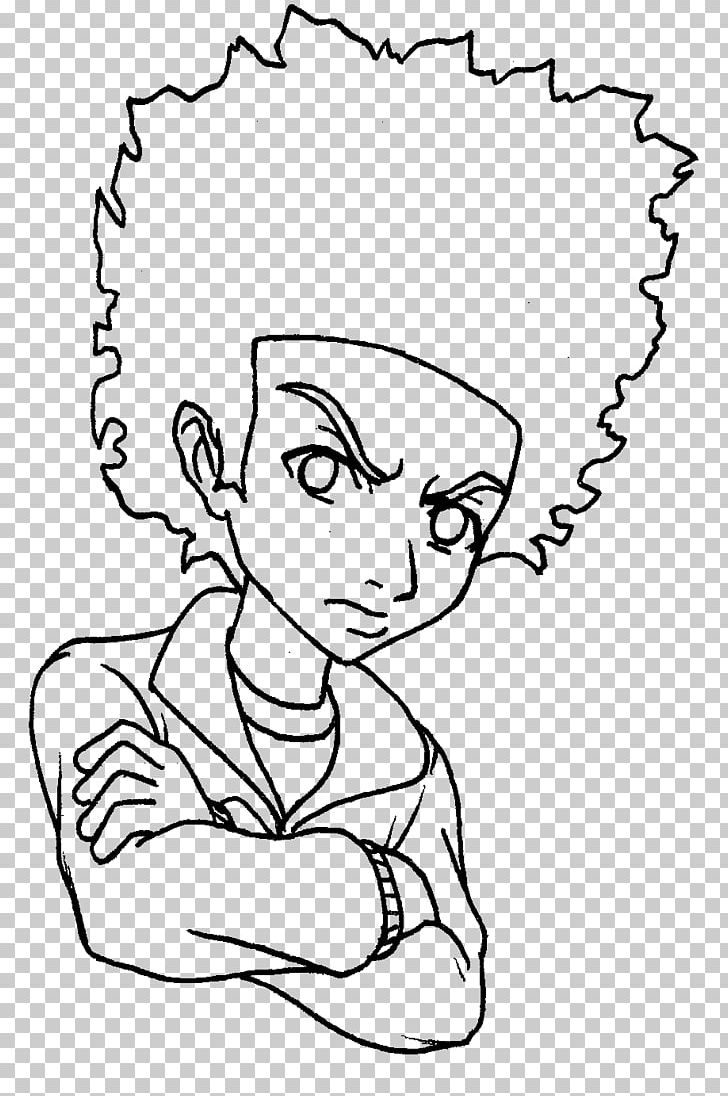 Huey Freeman Riley Freeman Coloring Book Drawing PNG, Clipart, Angle, Animated Film, Area, Arm, Art Free PNG Download
