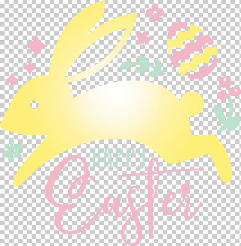 Happy Easter PNG, Clipart, Easter Bunny, Happy Easter, Rabbit, Yellow Free PNG Download