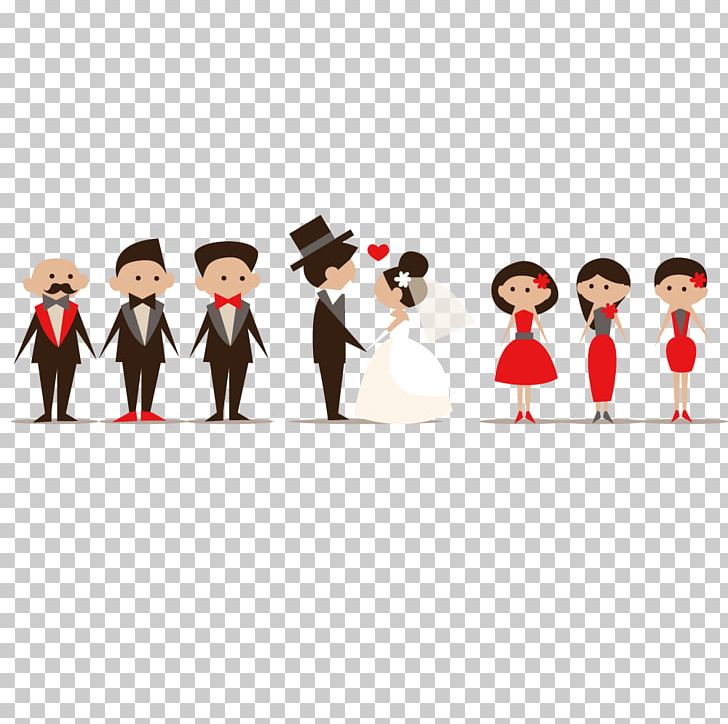 Wedding Invitation Cartoon PNG, Clipart, Bride, Bridegroom, Bridesmaid, Couple, Couple Kiss Free PNG Download