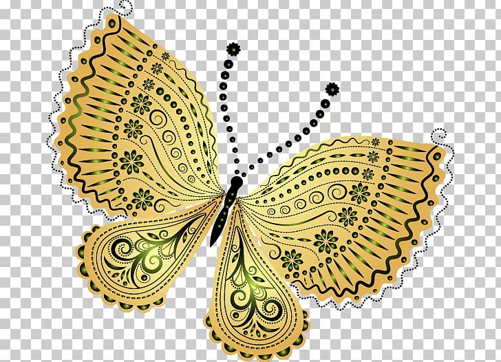 Drawing Sticker PNG, Clipart, Butterfly, Cogset, Drawing, Gold, Insect Free PNG Download