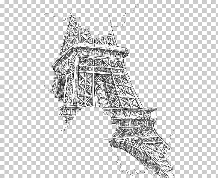 Eiffel Tower Drawing Painting Sketch PNG, Clipart, Angle, Arch, Art, Artwork, Black And White Free PNG Download