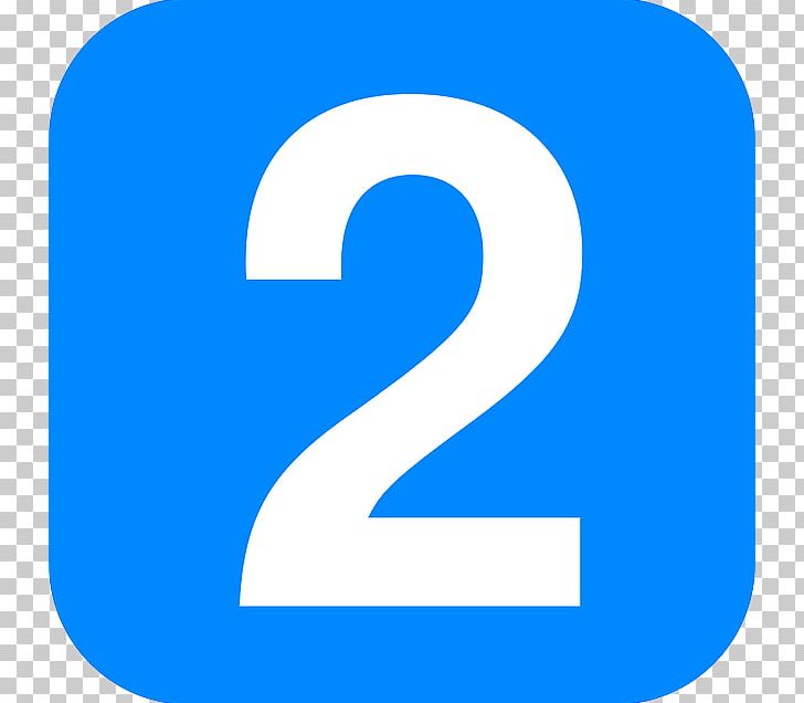 Blue Number 2 In Rounded Square PNG, Clipart, Miscellaneous, Numbers Free PNG Download
