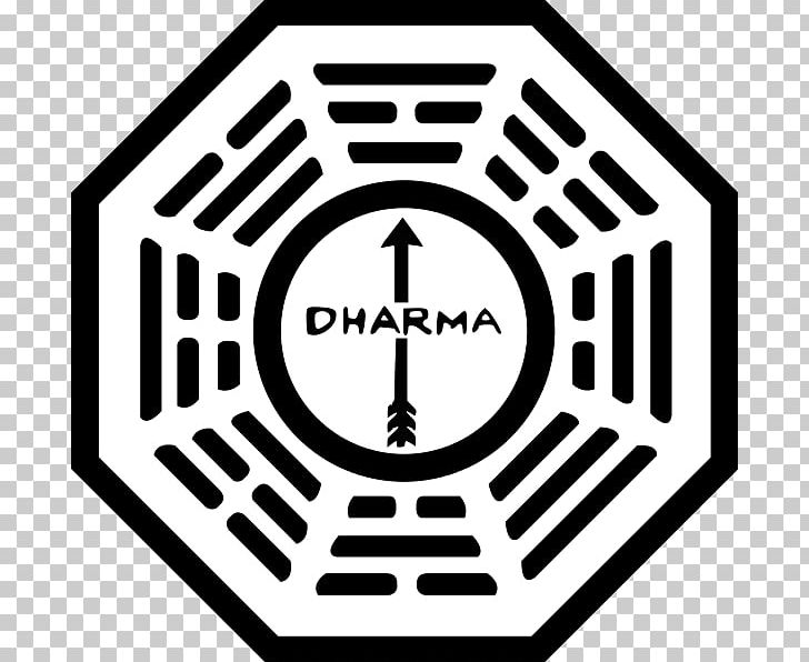 Dharma Initiative Lost: Via Domus Charles Widmore Logo PNG, Clipart, Area, Black And White, Brand, Charles Widmore, Circle Free PNG Download