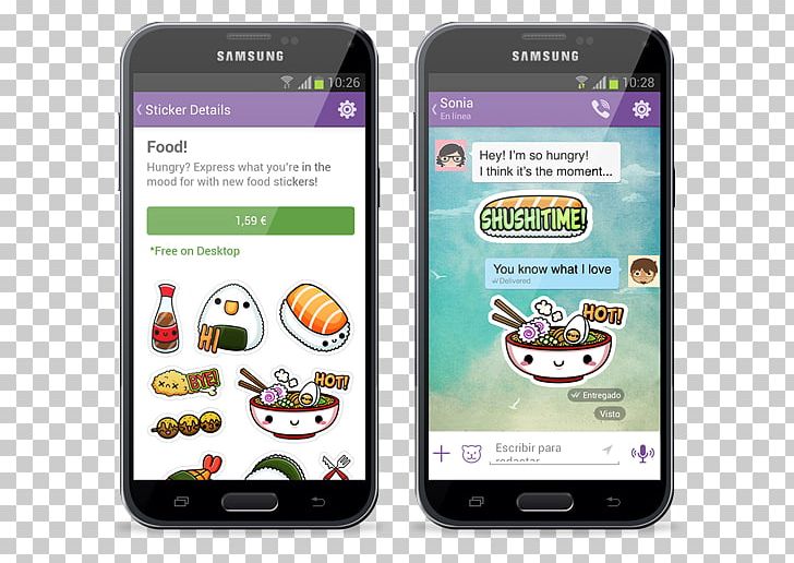 Smartphone Feature Phone Fast Food Sticker Viber PNG, Clipart, Brand, Cellular Network, Electronic Device, Electronics, Food Free PNG Download