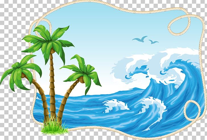 Coconut Tree Material Decorative Patterns Free Buckle PNG, Clipart, Arecaceae, Blue, Christmas Decoration, Computer Wallpaper, Decorative Patterns Free PNG Download