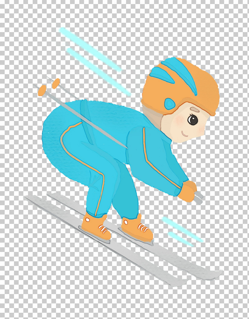 Skier Cartoon Ski Recreation Skiing PNG, Clipart, Cartoon, Individual Sports, Paint, Recreation, Ski Free PNG Download