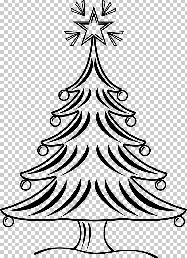 Christmas Tree Drawing PNG, Clipart, Art, Artwork, Black And White, Branch, Christmas Free PNG Download