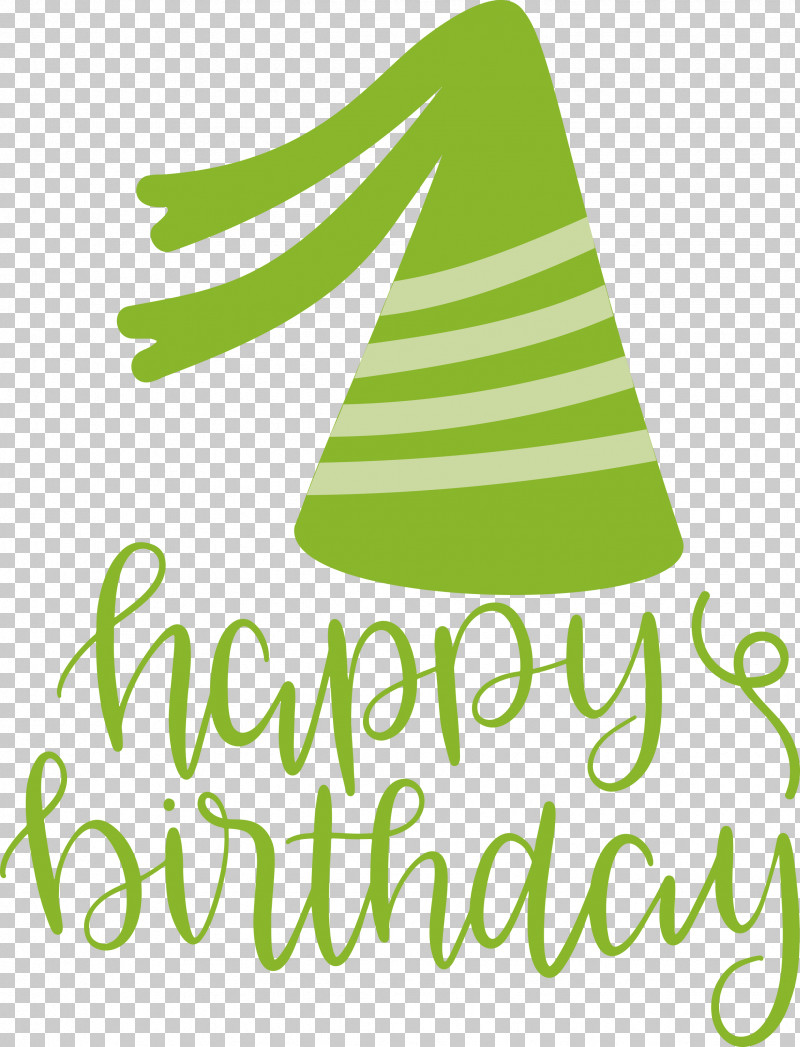 Birthday Happy Birthday PNG, Clipart, Birthday, Green, Happy Birthday, Leaf, Line Free PNG Download
