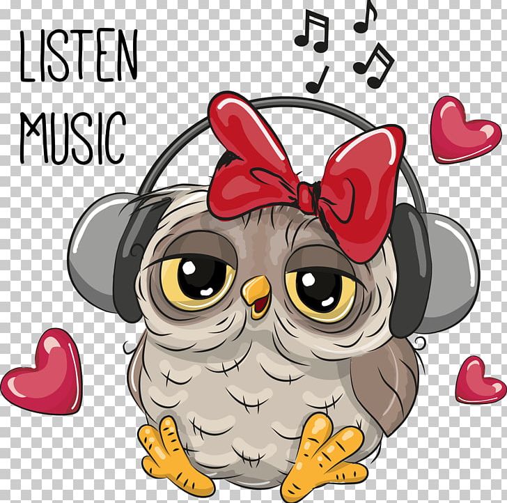 Owl Cartoon Illustration PNG, Clipart, Art, Beak, Bird, Bird Of Prey, Bow Free PNG Download