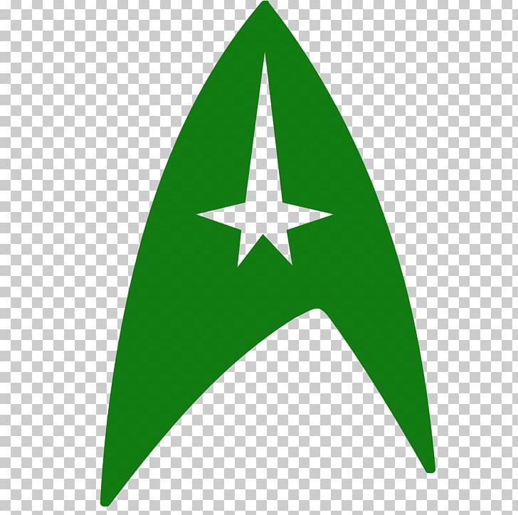 Symbol Logo Starfleet Starship Enterprise PNG, Clipart, Angle, Computer Icons, Grass, Green, Leaf Free PNG Download