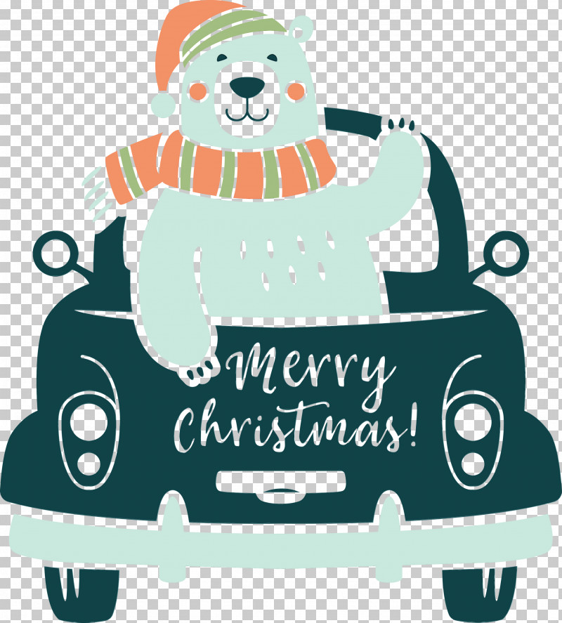 Cartoon Vehicle Turquoise Bear Car PNG, Clipart, Bear, Car, Cartoon, Merry Christmas Car, Paint Free PNG Download
