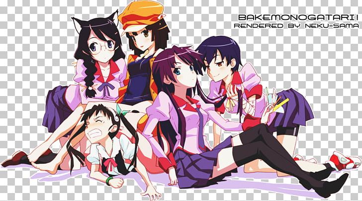 Monogatari Series Tsukimonogatari Koyomimonogatari Hanamonogatari Anime PNG, Clipart, Akiyuki Shinbo, Artwork, Cartoon, Desktop Wallpaper, Drama Free PNG Download