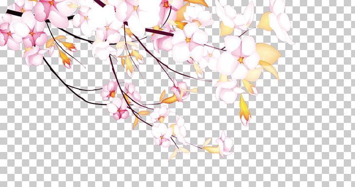 The Peach Blossom Spring PNG, Clipart, Banner, Branch, Computer Wallpaper, Creative Design, Decorative Free PNG Download