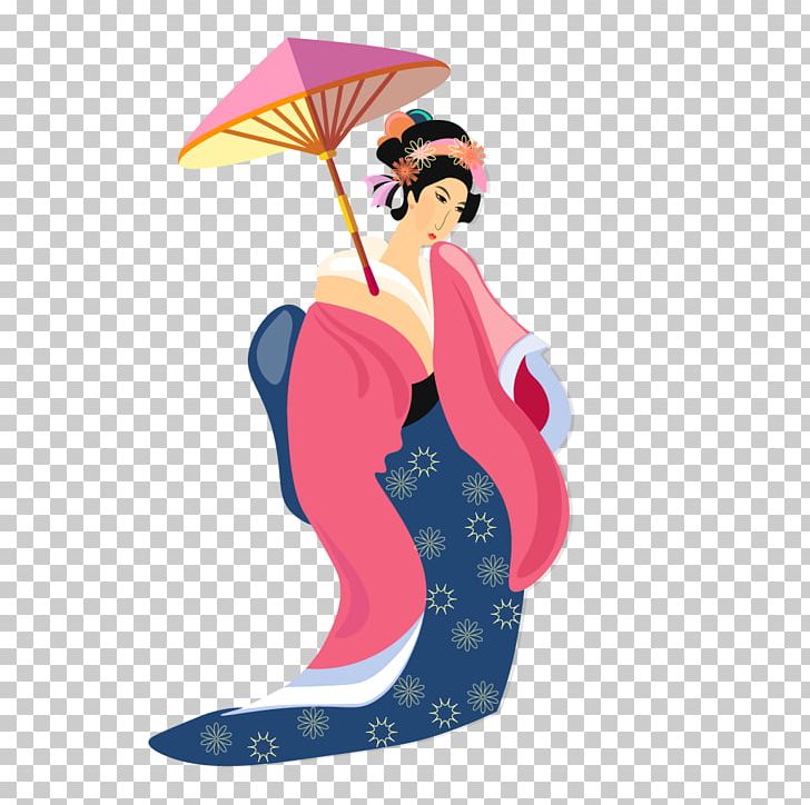 Japan Geisha PNG, Clipart, Cartoon, Drawing, Fashion Accessory, Fictional Character, Flat Design Free PNG Download
