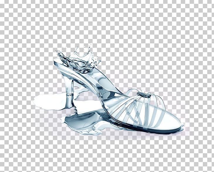 Slipper Shoe High-heeled Footwear Flip-flops PNG, Clipart, Ballet Shoe, Black And White, Blue, Creativ, Creative Ads Free PNG Download