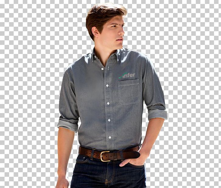 Dress Shirt T-shirt Denim Sleeve PNG, Clipart, Button, Clothing, Collar, Denim, Dress Shirt Free PNG Download