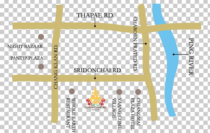Lanna Come Spa Sridonchai Road Map Changklan Road PNG, Clipart, Angle, Brand, Chiang Mai, Diagram, Line Free PNG Download