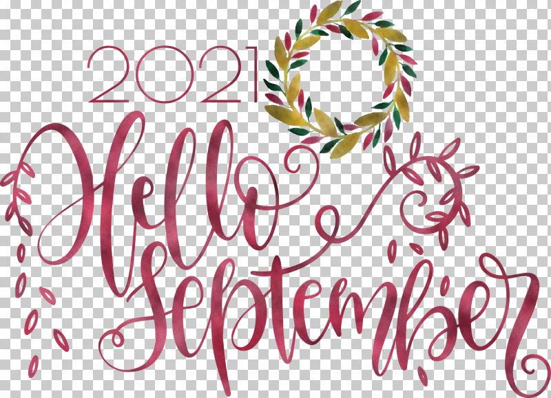 Hello September September PNG, Clipart, Calligraphy, Flower, Geometry, Hello September, Line Free PNG Download