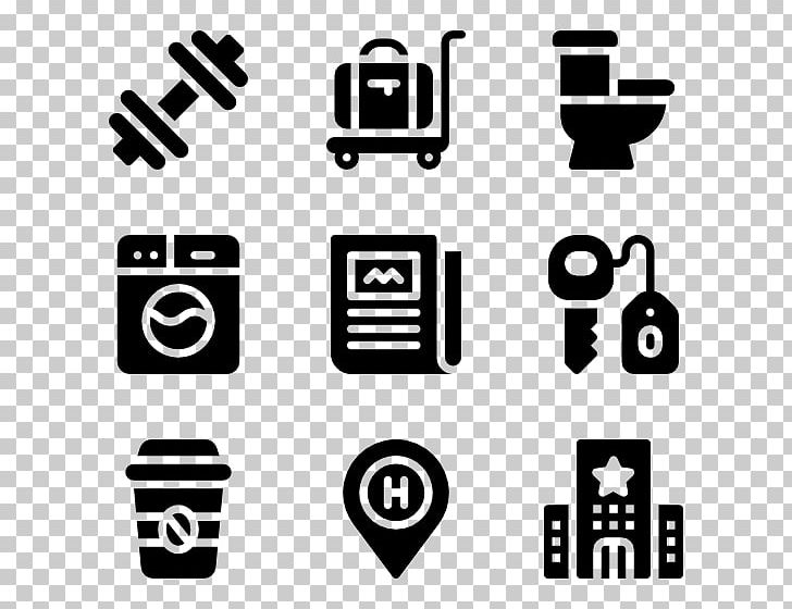 Computer Icons Hotel PNG, Clipart, Area, Black, Black And White, Brand, Circle Free PNG Download