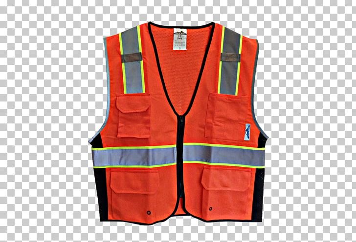 Gilets High-visibility Clothing T-shirt Sleeve PNG, Clipart, Highvisibility Clothing, Hoodie, Orange, Outerwear, Personal Protective Equipment Free PNG Download