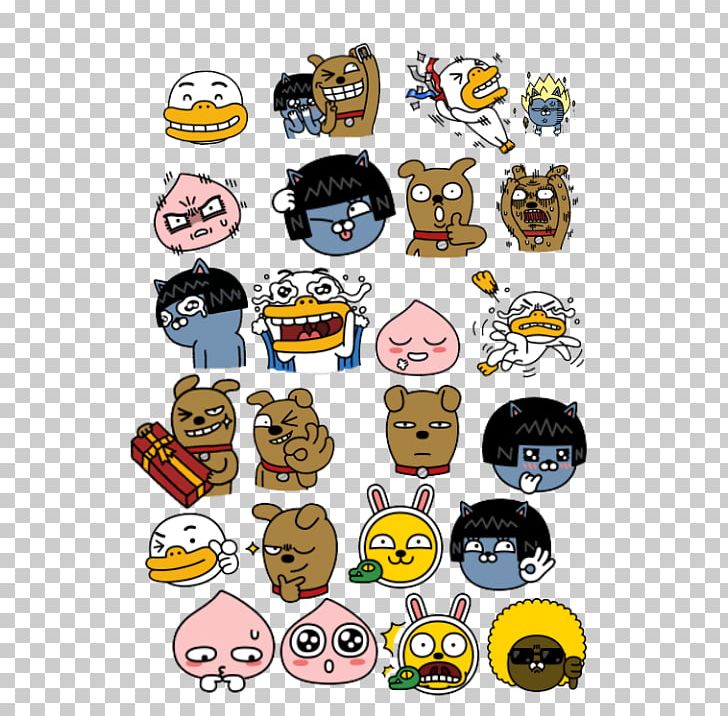 Emoticon Kakao Friends KakaoTalk Umbrella PNG, Clipart, Behavior, Cartoon, Character, Emoticon, Fiction Free PNG Download