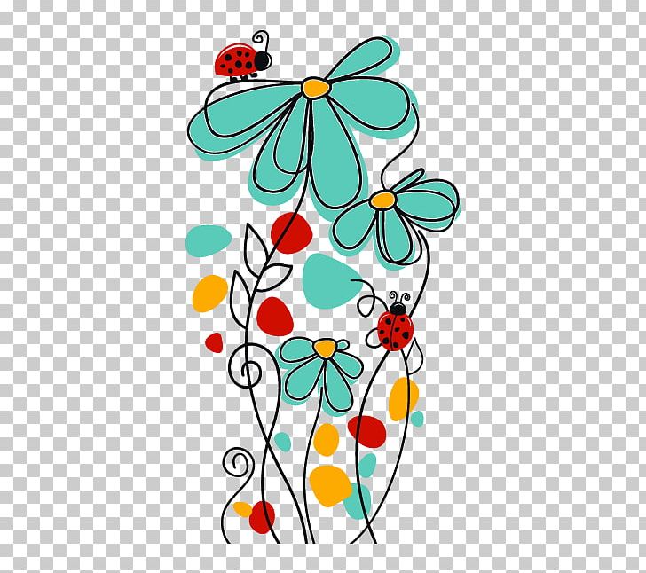 Floral Design Painting Phonograph Record Art PNG, Clipart, Area, Artwork, Branch, Butterfly, Coccinelle Free PNG Download