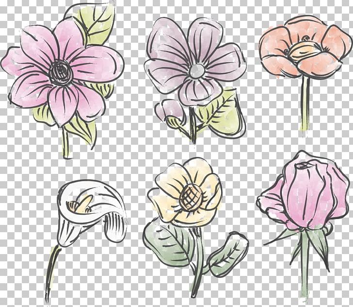 Cut Flowers Pattern PNG, Clipart, Art, Creative, Creative Flower, Encapsulated Postscript, Floral Free PNG Download