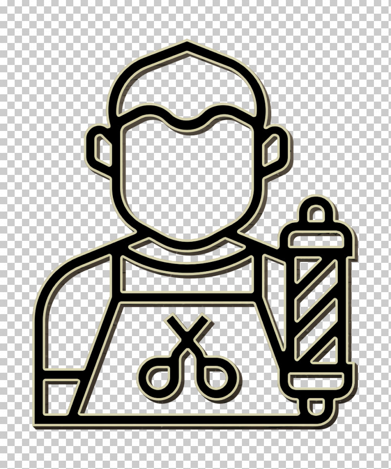 Barber Icon Jobs And Occupations Icon PNG, Clipart, Barber Icon, Coloring Book, Jobs And Occupations Icon, Line, Line Art Free PNG Download