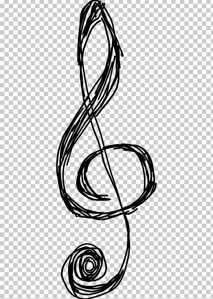 G-clef Musical Note PNG, Clipart, Bass, Black And White, Body Jewelry, Cello, Circle Free PNG Download