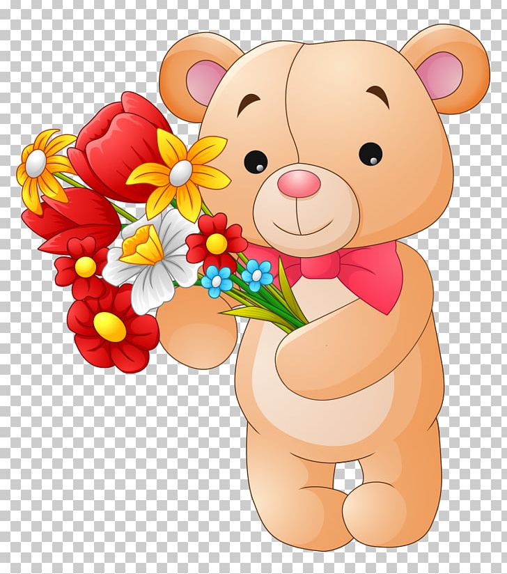 Teddy Bear Flower Stock Photography PNG, Clipart, Balloon Cartoon, Bear, Cartoon Animals, Cartoon Vector, Child Free PNG Download