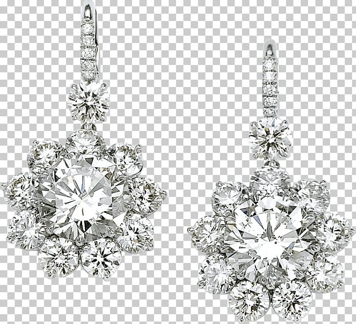 Earring Diamond Jewellery PNG, Clipart, Black And White, Bling Bling, Body Jewelry, Bracelet, Brilliant Free PNG Download