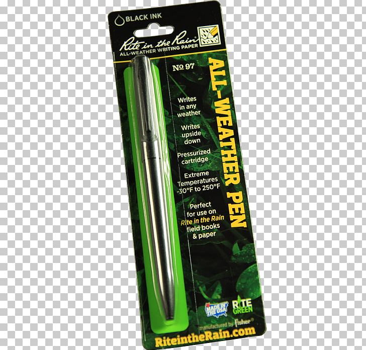 Paper Space Pen Rite In The Rain Weatherproof Tactical Clicker Pen PNG, Clipart, Allweather, Ballpoint Pen, Eraser, Fisher Space Pen Bullet, Green Free PNG Download