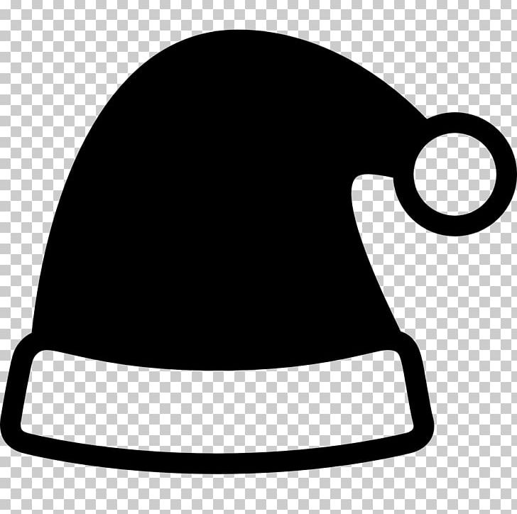 Hat Santa Claus Cap Computer Icons Headgear PNG, Clipart, Black, Black And White, Black Hat, Cap, Chefs Uniform Free PNG Download