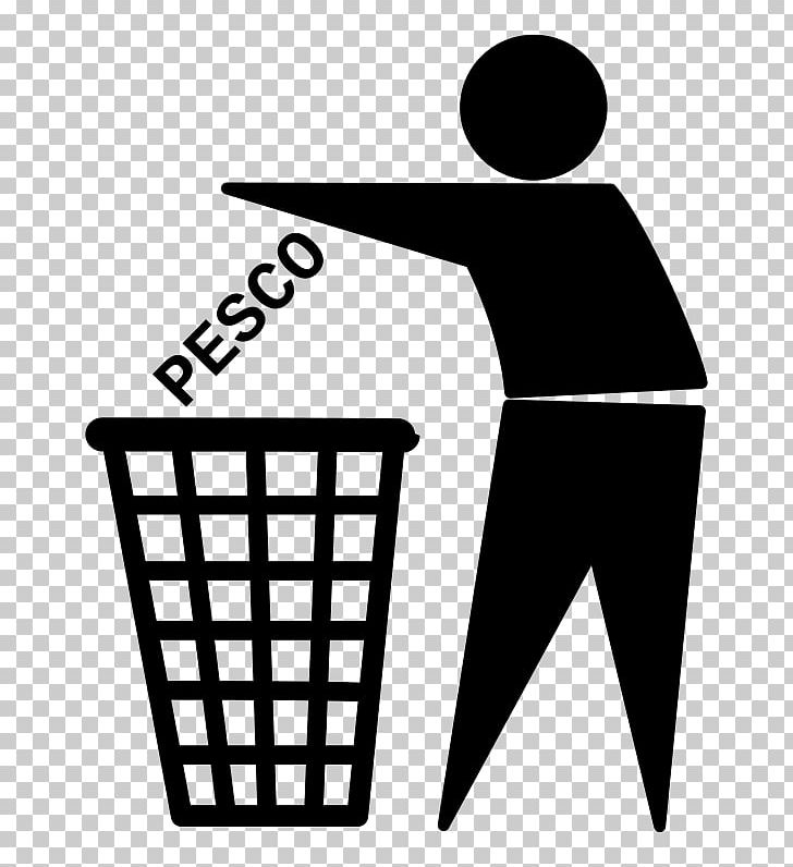Tidy Man Rubbish Bins & Waste Paper Baskets Computer Icons PNG, Clipart, Area, Black, Black And White, Computer Icons, Human Behavior Free PNG Download