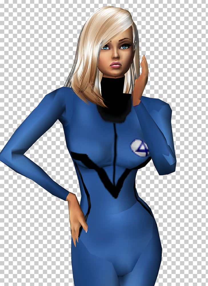 Invisible Woman Hulk Superhero Fantastic Four Female PNG, Clipart, Abdomen, Arm, Blue, Electric Blue, Fantastic Four Free PNG Download